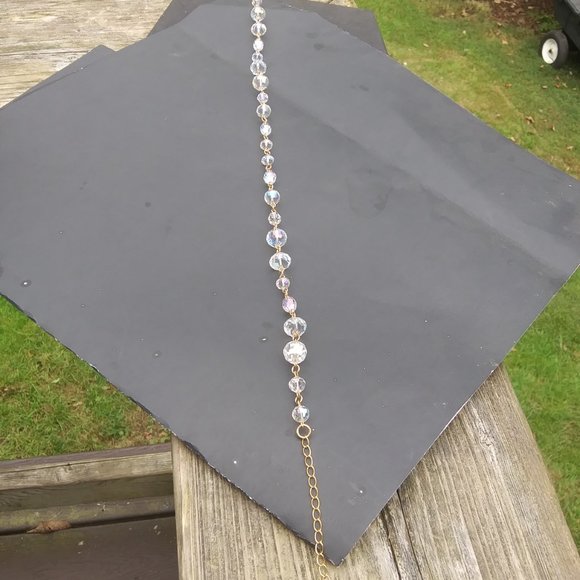 Kirks Folly sparkling Aurora Borealis Necklace choker beautiful Iridescence AB - Picture 8 of 17